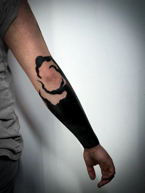 Blackwork tattoo, project 6